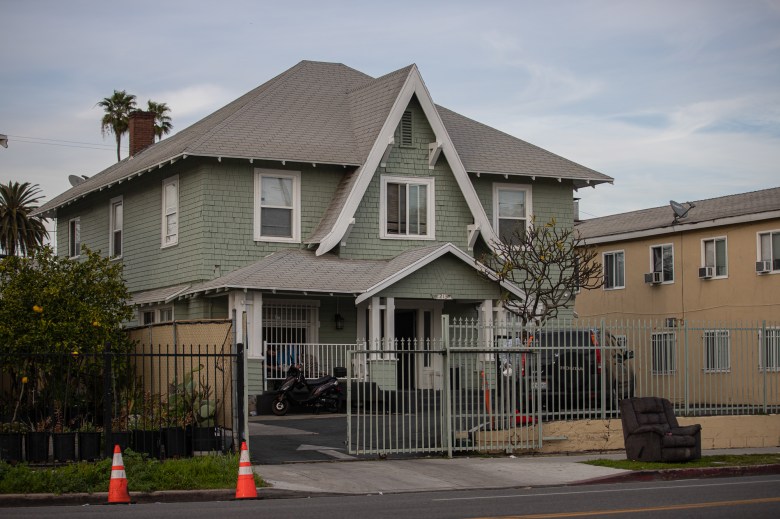 The halfway home Eugene Lewis stays at owned by CTC on Feb. 2, 2023. Photo by Larry Valenzuela, CalMatters/CatchLight Local