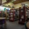 Book shelves lined up in the Fresno County Library Clovis Branch on July 31, 2024. Photo by Larry Valenzuela, CalMatters/CatchLight Local