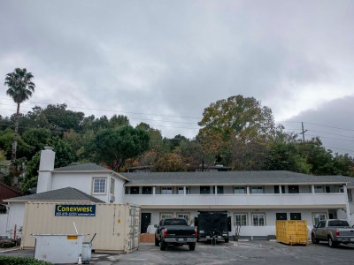 Americas Best Value Inn Corte Madera — an 18-unit motel — is among the properties Project Homekey is targeting for homeless housing. The $800 million program expires at the end of the year. " Photo by Anne Wernikoff for CalMatters