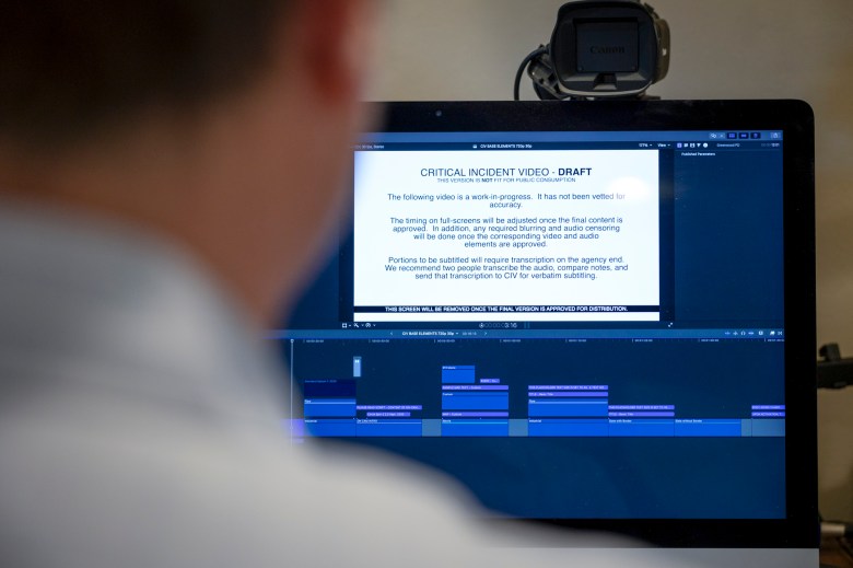 Kenneth Pritchett edits video at his home in Sacramento on March 31, 2023. Photo by Miguel Gutierrez Jr., CalMatters